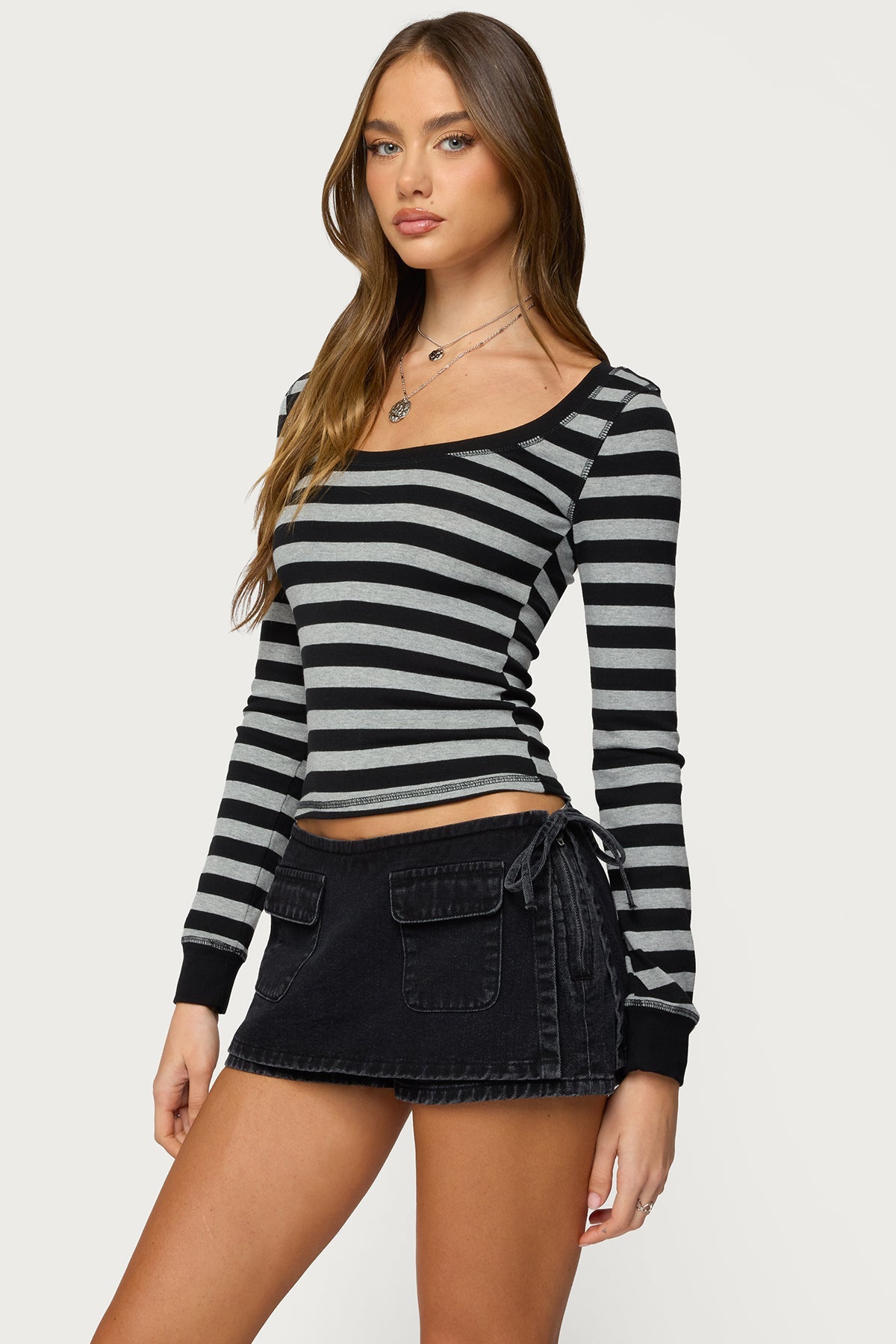 Rainey Striped Long Sleeve Top