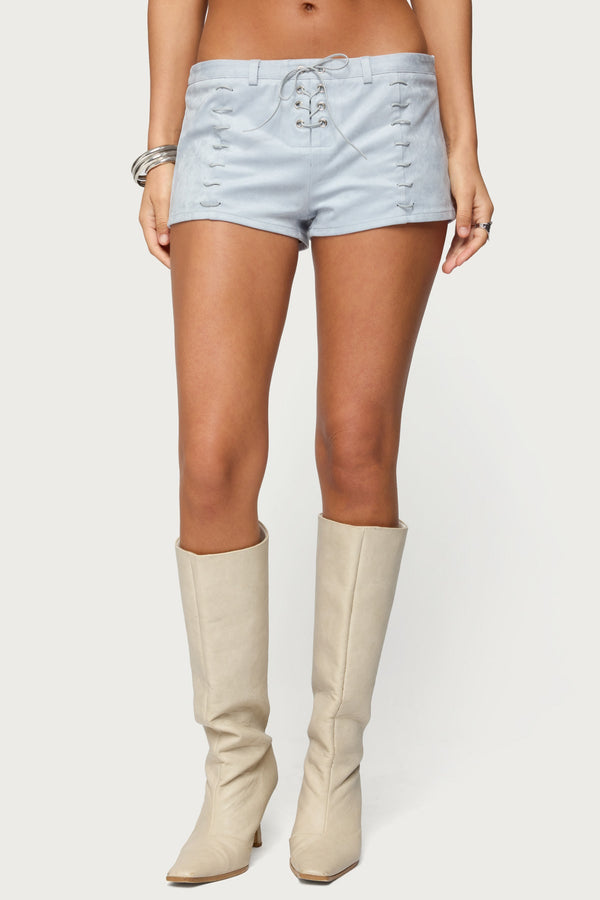 Sloane Faux Suede Micro Shorts