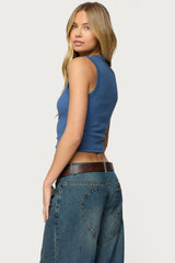 Basel Button Up Tank Top