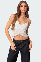 Ruby Sheer Lace Tank Top