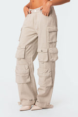 Boyfriend Low Rise Baggy Cargo Jeans