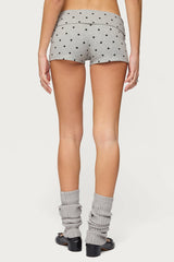 Chelsie Polka Dot Foldover Shorts