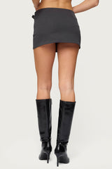 Jazi Grommet Belt Mini Skort
