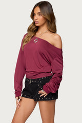 Nannie Off Shoulder Oversized Top