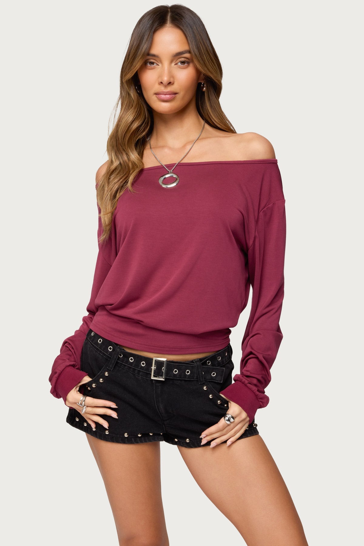 Nannie Off Shoulder Oversized Top
