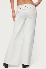 Reeva Polka Dot Foldover Trousers