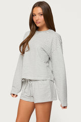 Jainee Striped Long Sleeve T Shirt
