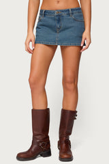 Josiee Stretchy Denim Mini Skort