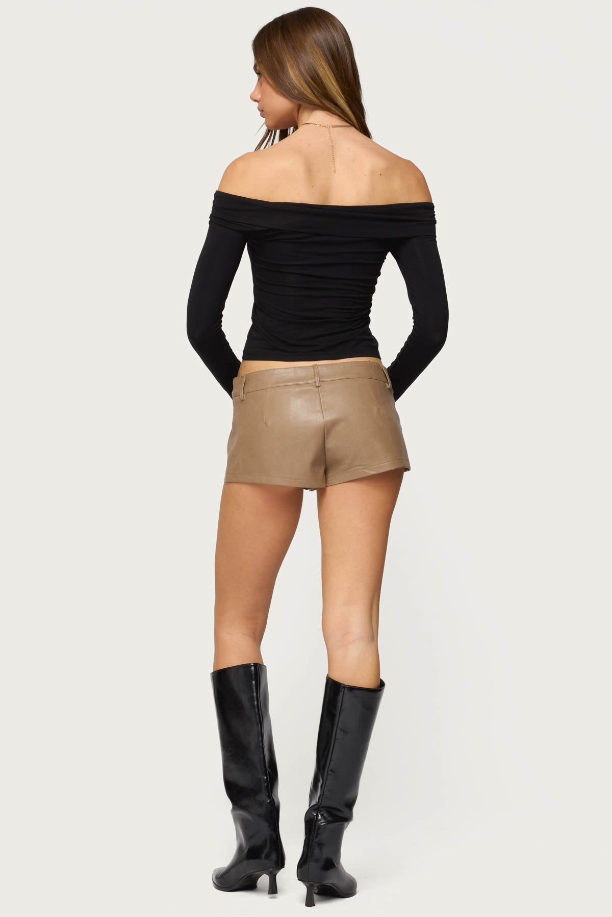 Mazi Foldover Gathered Ring Top