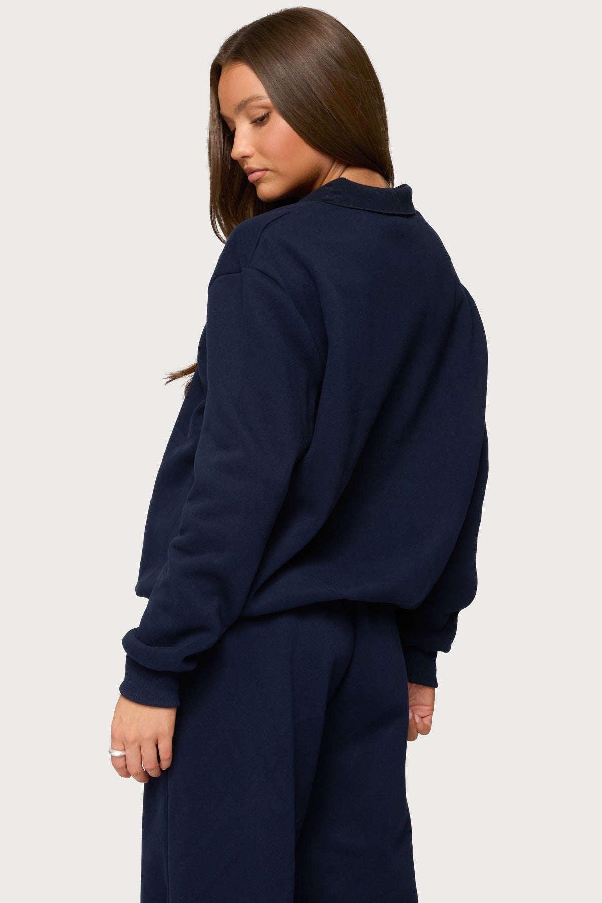 Jayce Oversized Edikted Polo Sweatshirt