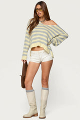 Eugenie Oversized Striped Sweater