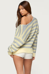 Eugenie Oversized Striped Sweater