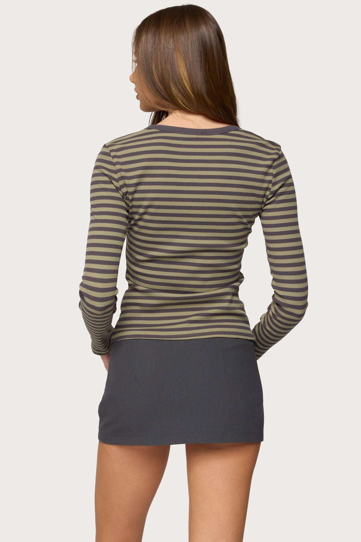 Roma Striped Henley Top
