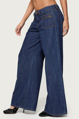 Jimena Low Rise Wide Leg Jeans