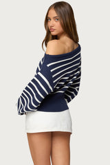 Mika Off Shoulder Oversized Sweater