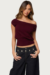 Michaela Off Shoulder Knit Top
