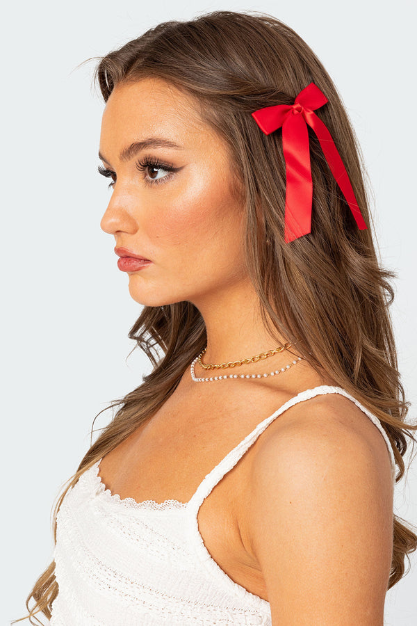 Ribbon Bow Hair Clip Pack view 1
