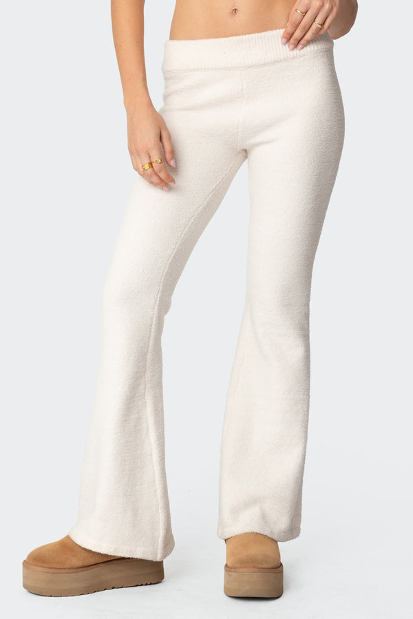Plush Flared Trousers