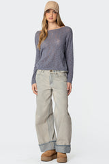Bri Oversized Boat Neck Sweater