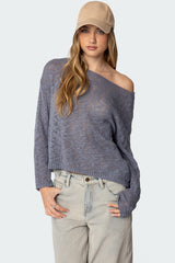 Bri Oversized Boat Neck Sweater