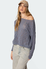 Bri Oversized Boat Neck Sweater