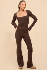 Hayden Square Neck Long Sleeve Top