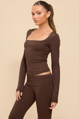 Hayden Square Neck Long Sleeve Top