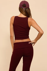 Linda Ribbed Scoop Neck Tank Top