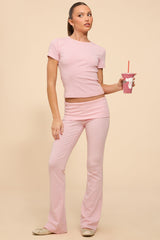 Ivanne Foldover Flared Trousers