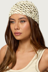 Sequin Crochet Beanie
