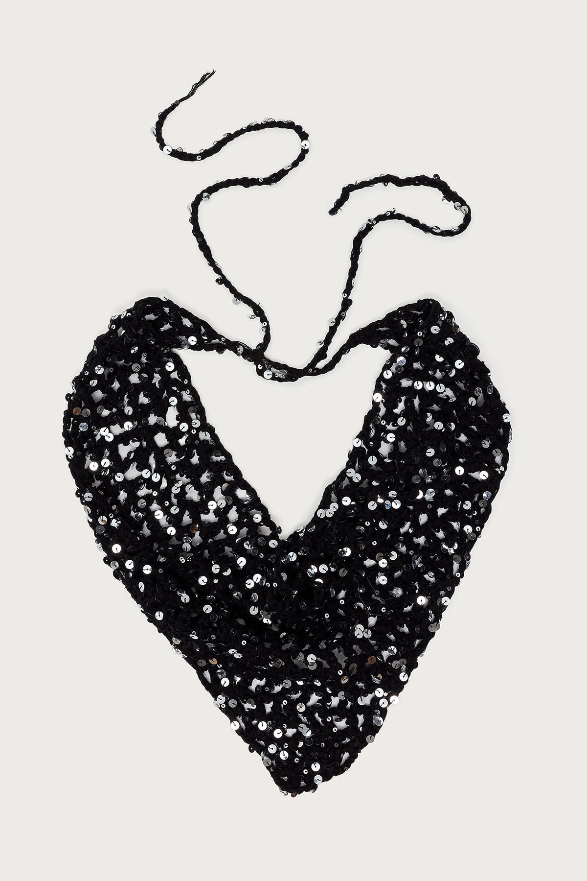 Sequin Crochet Waist Scarf