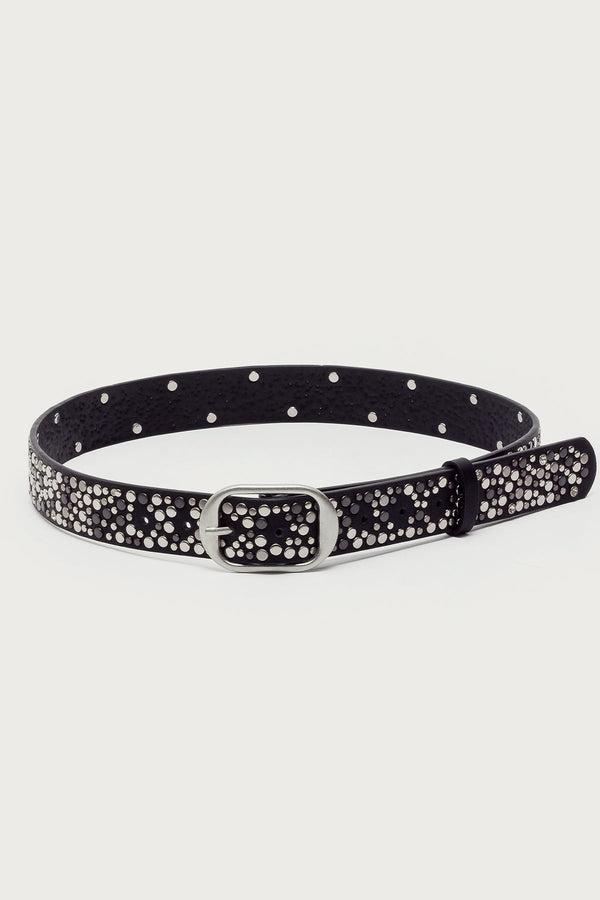 Zinia Studded Faux Leather Belt