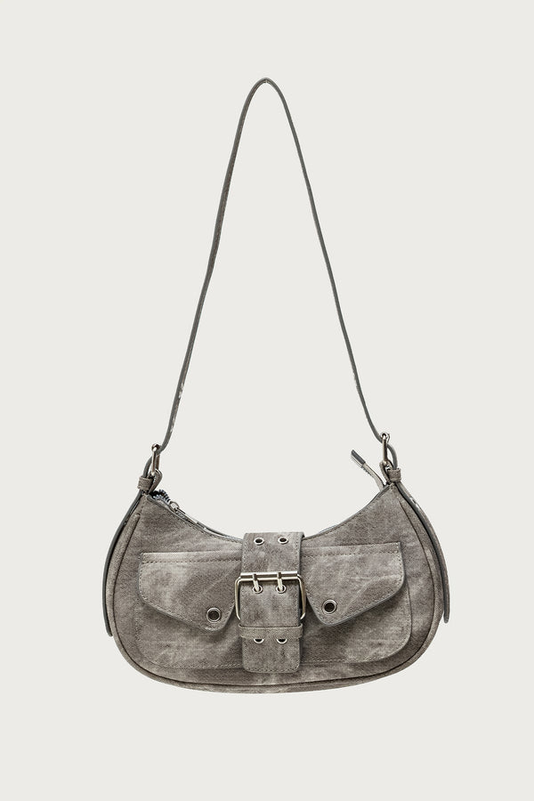 Washed Buckle Bag