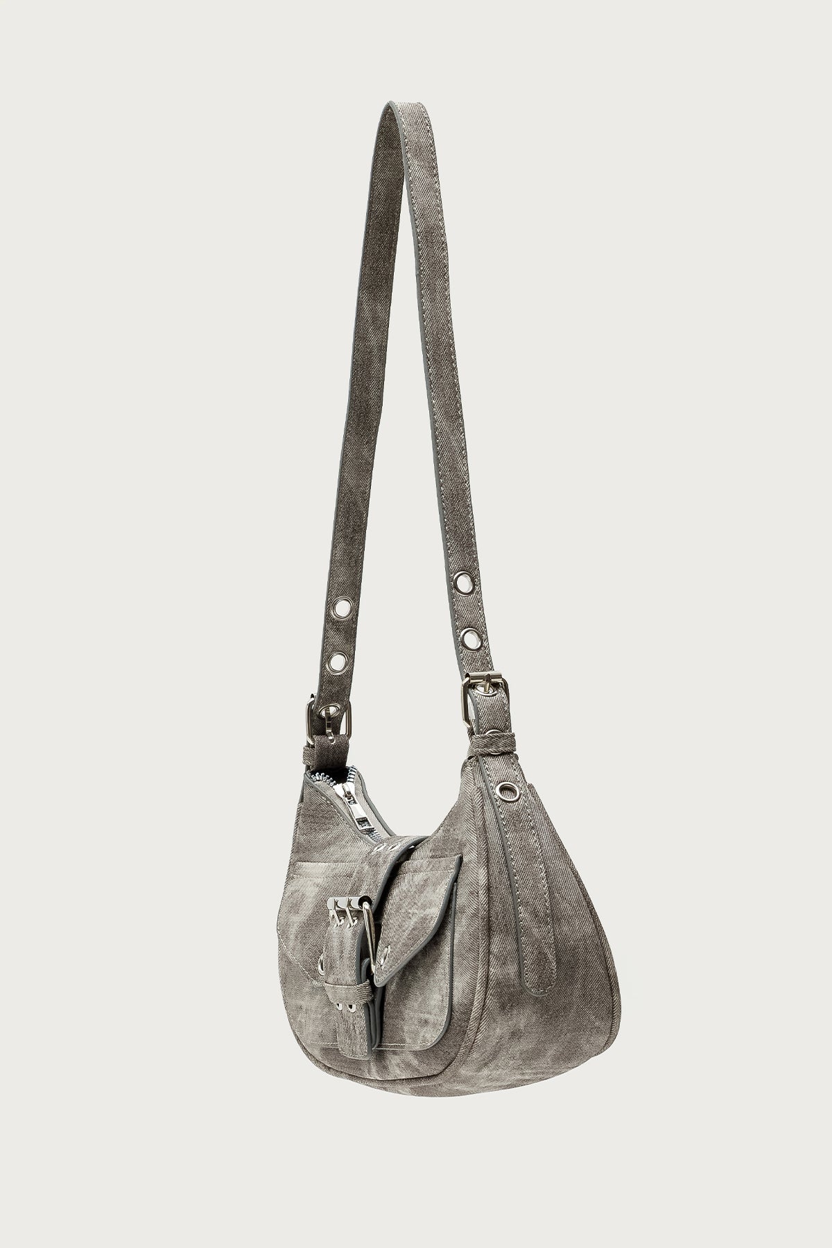 Washed Buckle Bag