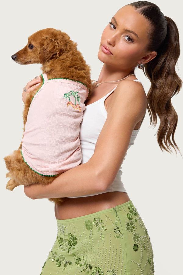 In The Tropics Pet Tank Top view 2