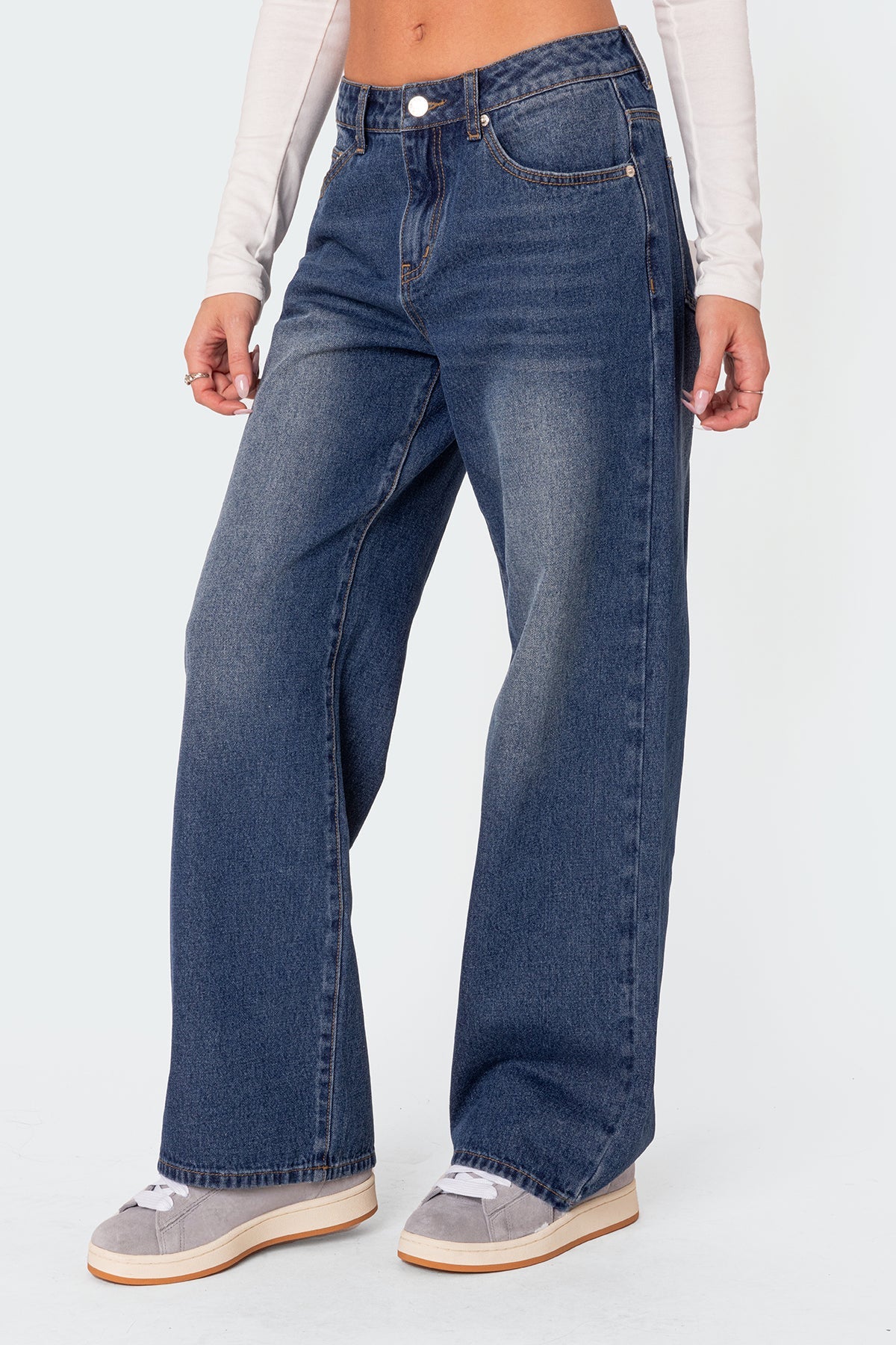 Karie Mid Rise Baggy Jeans