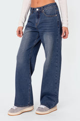 Karie Mid Rise Baggy Jeans