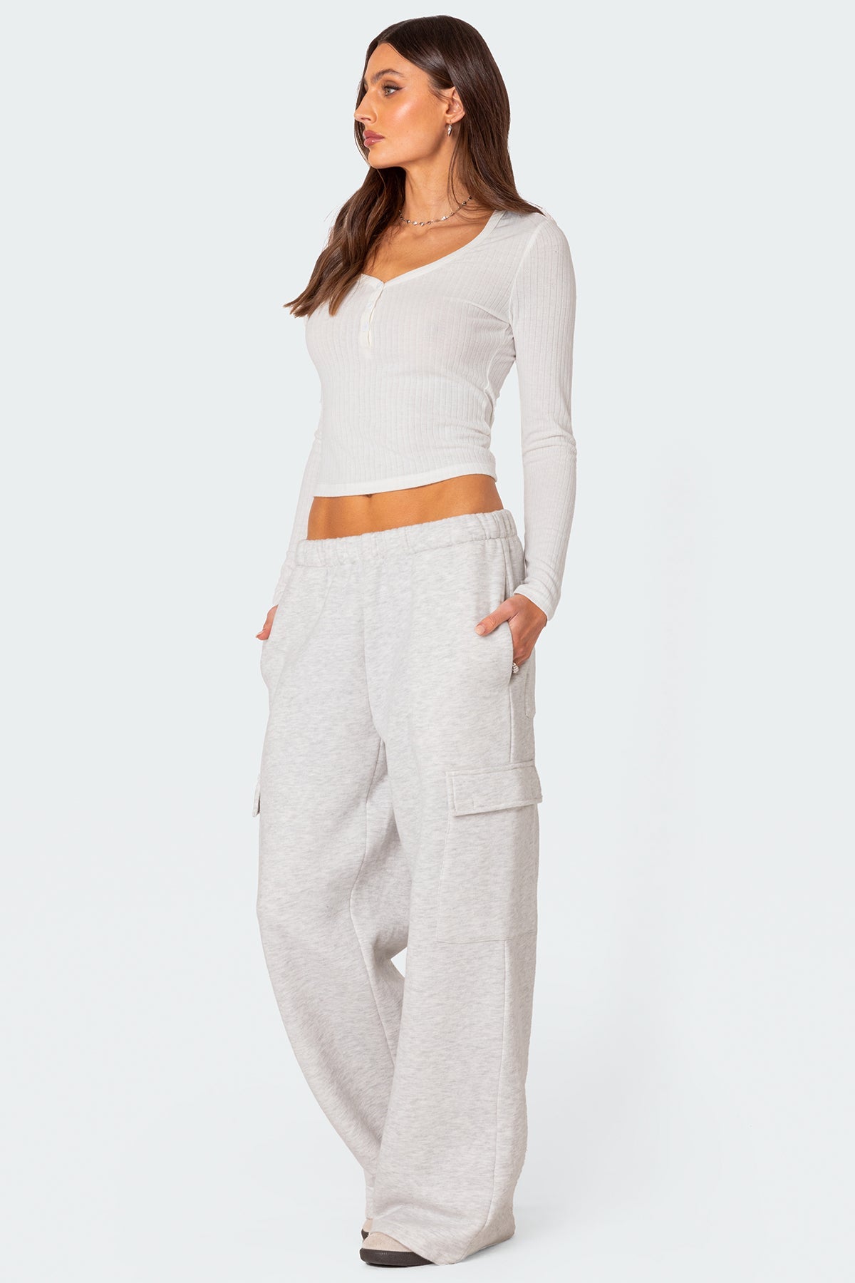 Wide Leg Cargo Joggers
