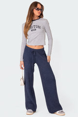 Portia Relaxed Cable Knit Trousers