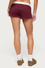 Edikted Athlete Contrast Micro Shorts