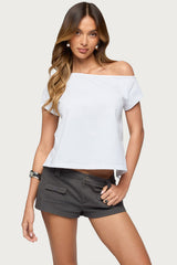 Off Shoulder Split Open Back Top