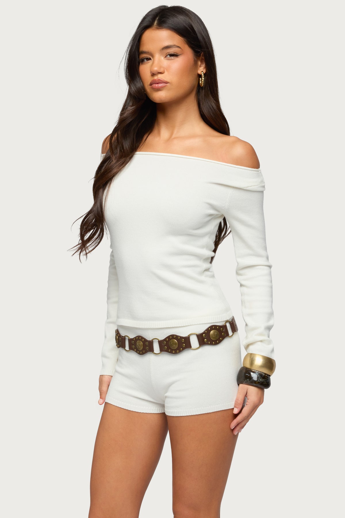 Arianna Off Shoulder Sweater