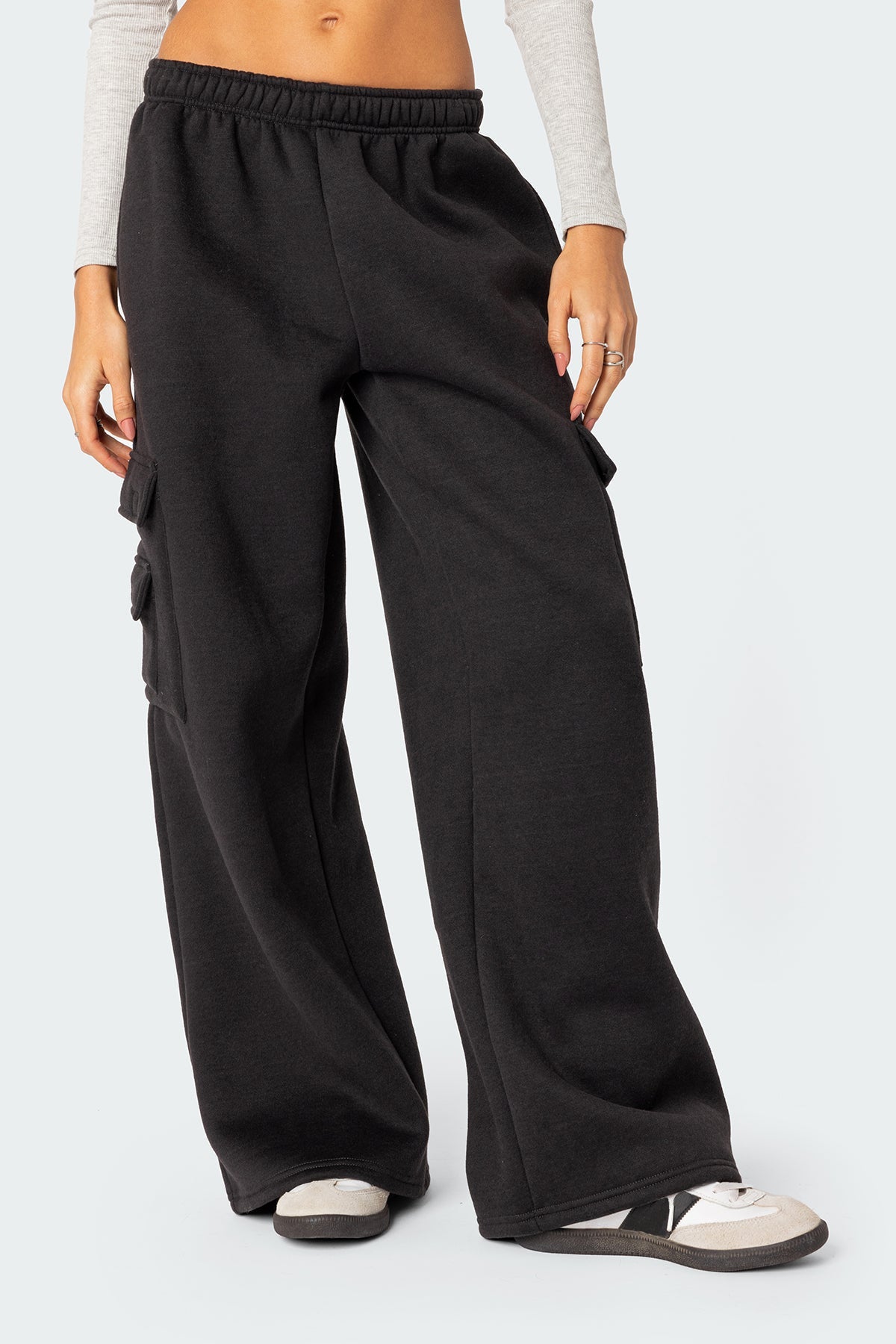 Wide Leg Cargo Joggers