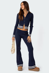 Pluto Ribbed Flared Trousers