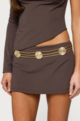 Textured Disc Triple Chain Belt
