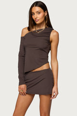 Lucretia Asymmetric Off Shoulder Top