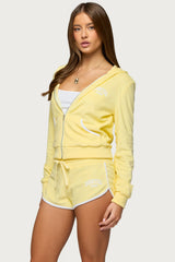 Madilyn Terry Cloth Zip Up Hoodie