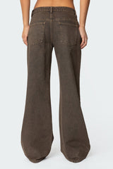 Zahra Mud Wash Low Rise Baggy Jeans