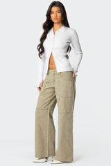 Mirielle Ribbed Knit Cardigan