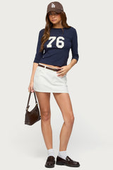 Seventy Six Quarter Sleeve T Shirt